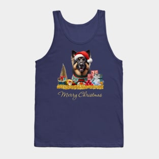 Merry Christmas German Shepherd Tank Top